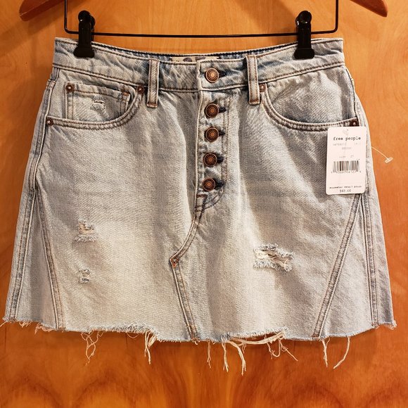 We The Free Dresses & Skirts - Free People We the Free Jean Mini Skirt Breezy